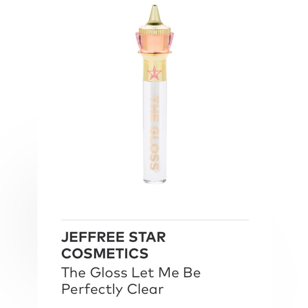 Jeffree Star The Gloss Let Me Be Perfectly Clear NIB Lip Gloss DISCONTINUED